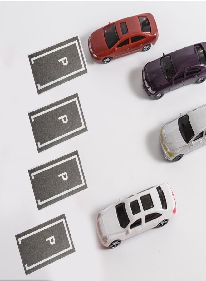 Alasum 10Pcs Toy Racing Car Parking Space Stickers Peel and Stick Removable Road Tape Wall Decals for Kids Nursery Bedroom Playroom Decor - Image 3
